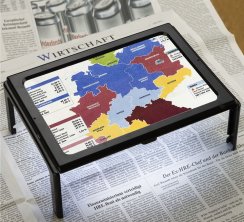 Viewlux stolní čtecí lupa 236mm x 167mm LED