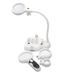 Konus Flexo-M multifunkční lupa 2x/5x/16x s LED osvětlením (AAA/USB)