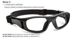 Příslušenství k brýlím Leader hlavový pásek pro variantu 2, velikost M,L