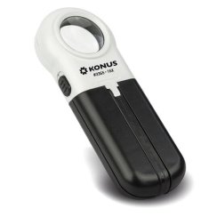 Konus Flexo-mini ruční/stolní lupa 8x s LED osvětlením