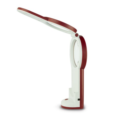 Konus Flexo-75 ruční/stolní lupa 3x/4.5x/6x s LED osvětlením (AAA/USB)
