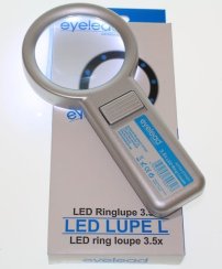 Eyelead osvětlená kruhová lupa M 3,5x (10x LED)