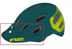 R2 Náhradní štítek cyklistické helmy ATH31U  ATHA01L3