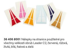 Příslušenství k brýlím Leader barevné samolepky na stranice, 6 barev