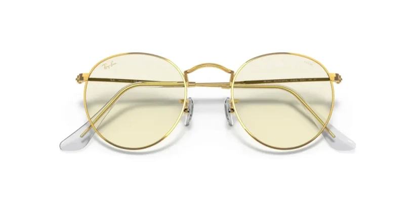 RAY-BAN RB3447 ROUND METAL 9196BL