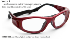 Příslušenství k brýlím Leader hlavový pásek pro variantu 1, všechny velikosti